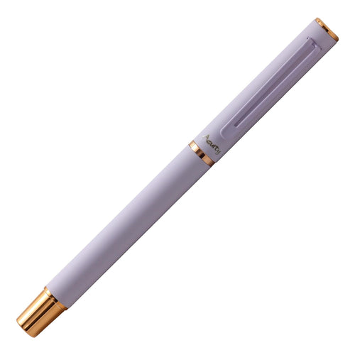 Acuity Roller Gel Pen - Matte Finish Pastel Purple Metal Body with Rose Gold Accessories - It Comes in a Pouch - 50025