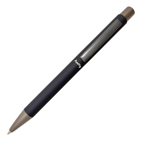 Acuity Ball Point Pen | Black Soft Matte Metal Body - Blue Ink - It Comes in a Pouch - 50031