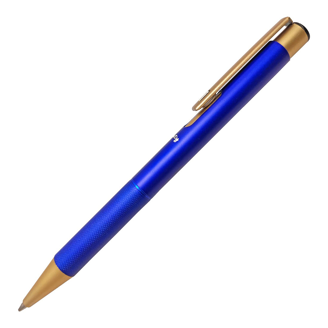 Acuity Ball Point Pen | Blue Shimmer Metal Body & Golden Clip - Blue Ink - It Comes in a Pouch - 50032