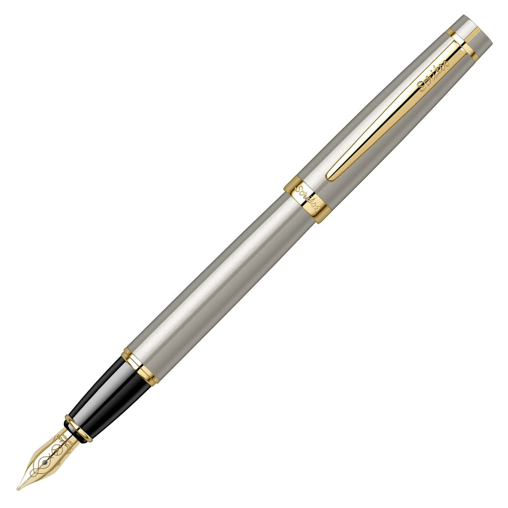 Scrikss | Honour 38 | Medium Nib Fountain Pen | Satin Gold-GT