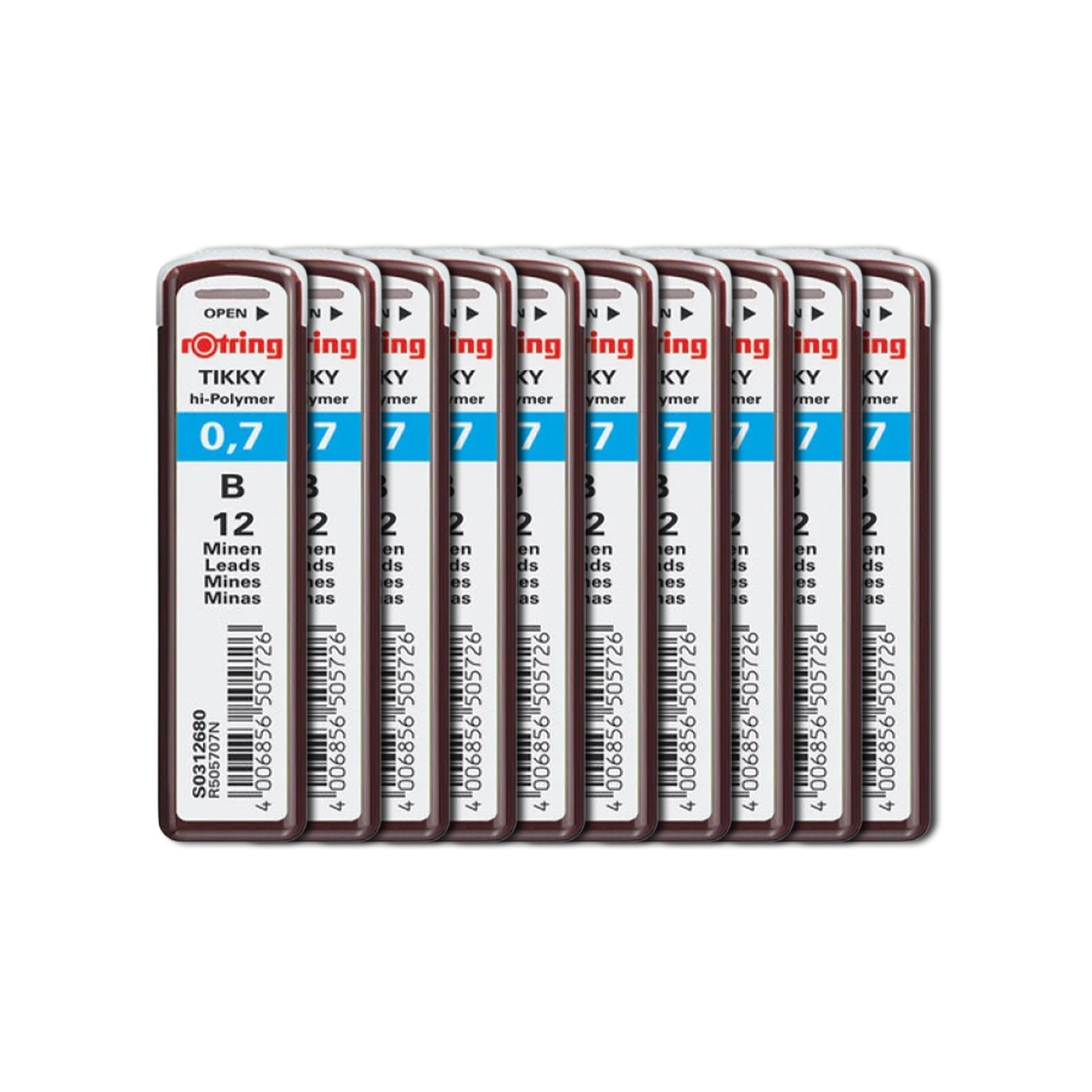 Rotring | Tikky | 0.7MM | B Replacement Leads | Pack of 10