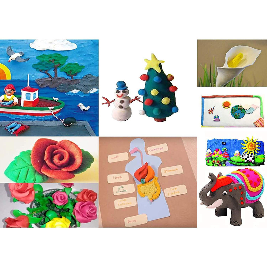 Jovi | Plastilina Black | Non-Drying Modelling Clay | Art & Craft | Pack of 30 Bars | 50gms