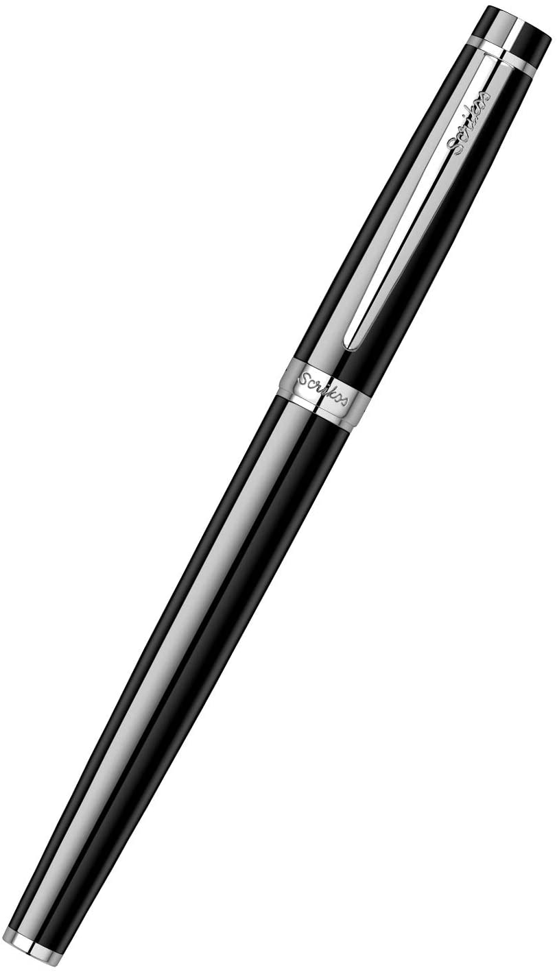Scrikss | Honour 38 | Glossy Black | Fountain Pen | Medium Nib