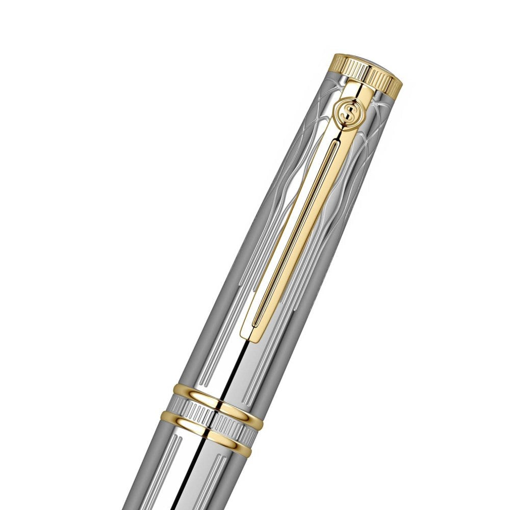 Scrikss | Heritage | Roller Ball Pen | Gold Chrome | 1.0mm