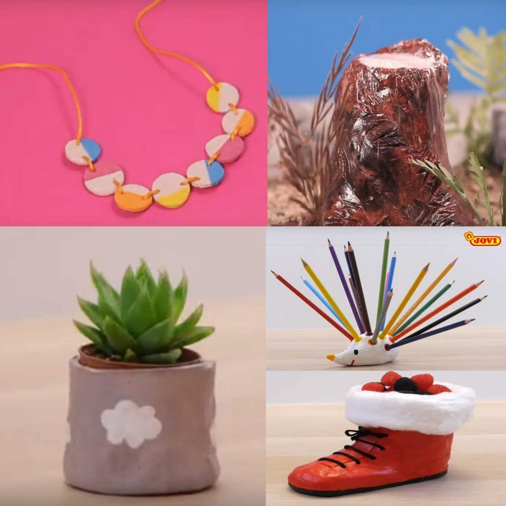 Jovi | European Air-Dry | Modelling Clay | Grey | 2 Packet | 250 Grams Each