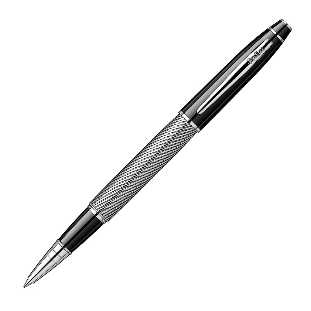 Scrikss Noble 35C Rollerball Pen | Spiral Black CT