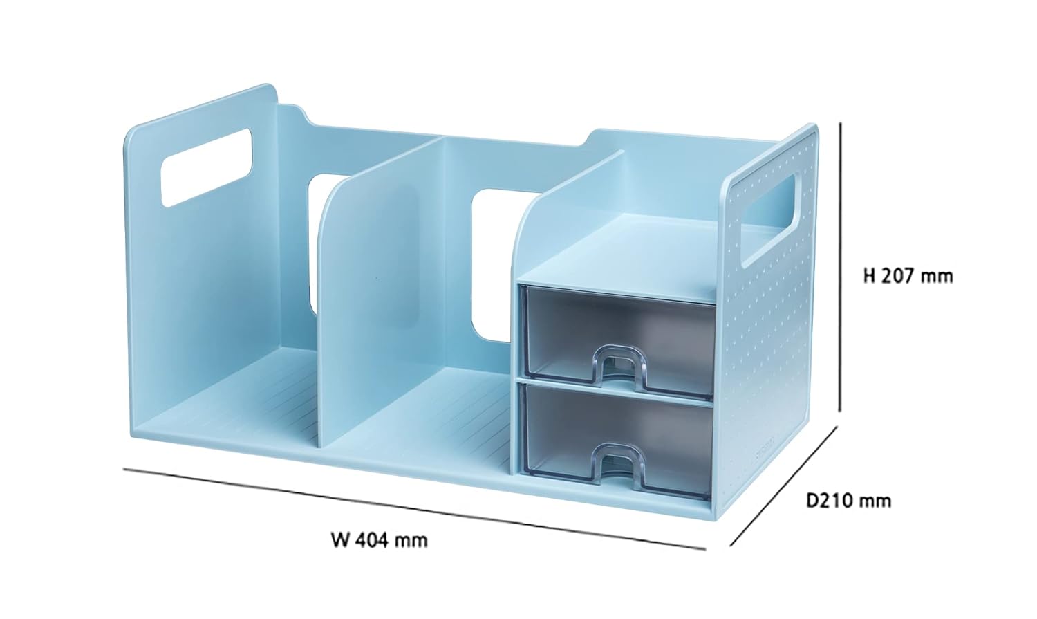 Sysmax | Book Rack With 2 Drawers | 2 Bookshelf | Organiser | Mint
