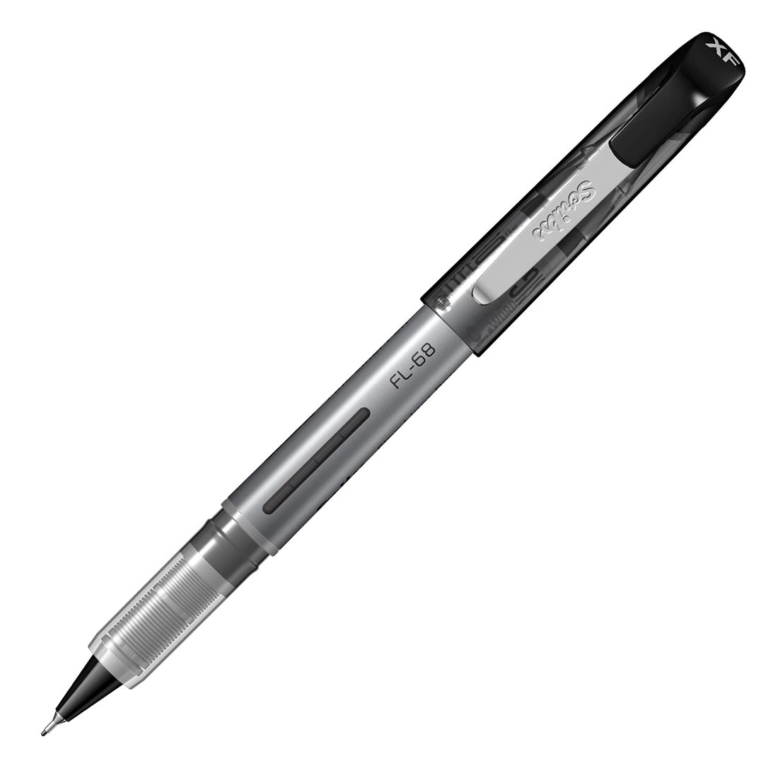 Scrikss Office 0.3 mm Fine Liner Pen - Fast Drying Water Based Ink, Chrome Plated Tip - FL68 Set of 3 (Black)
