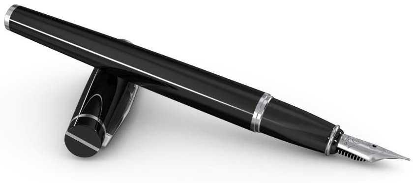 Scrikss | Honour 38 | Glossy Black | Fountain Pen | Medium Nib