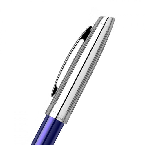 Scrikss Oscar 39 Rollerball Pen | Blue Chrome CT