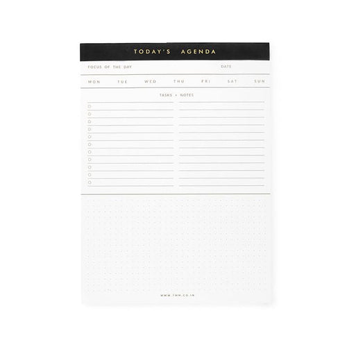 7mm Between the Lines | Today's Agenda | Notepad