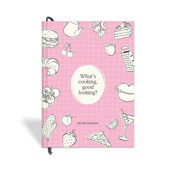 7mm Recipe Journal | Make your own Recipe and Cook Book | A5 Size | Hardbound and Laminated | Pink