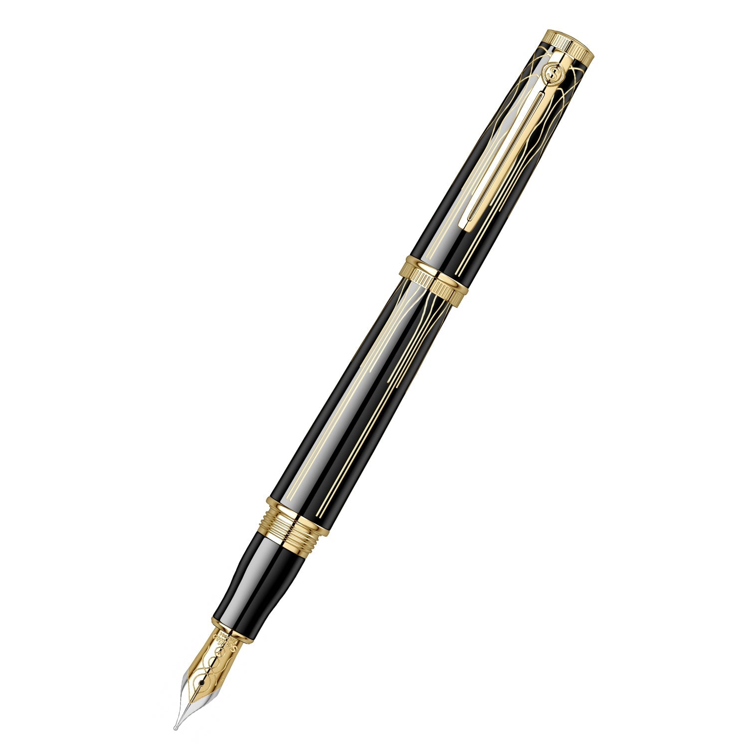 Scrikss | Heritage | Fountain Pen | Glossy Black GT-Medium
