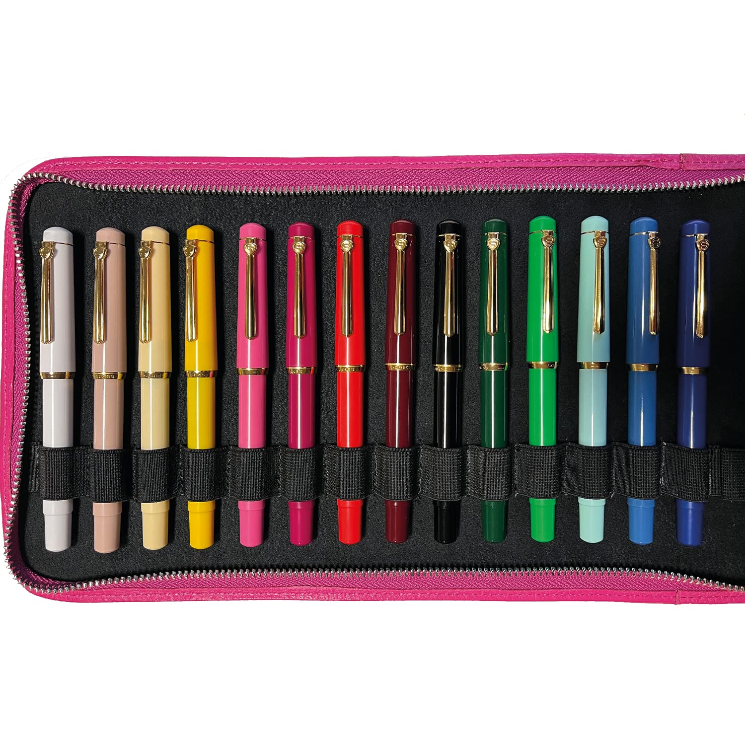 Scrikss | 419 Legendary | Fountain Ink Pen | Medium Nib | Gold Plated | Glossy Cream Barrel - penpencilink