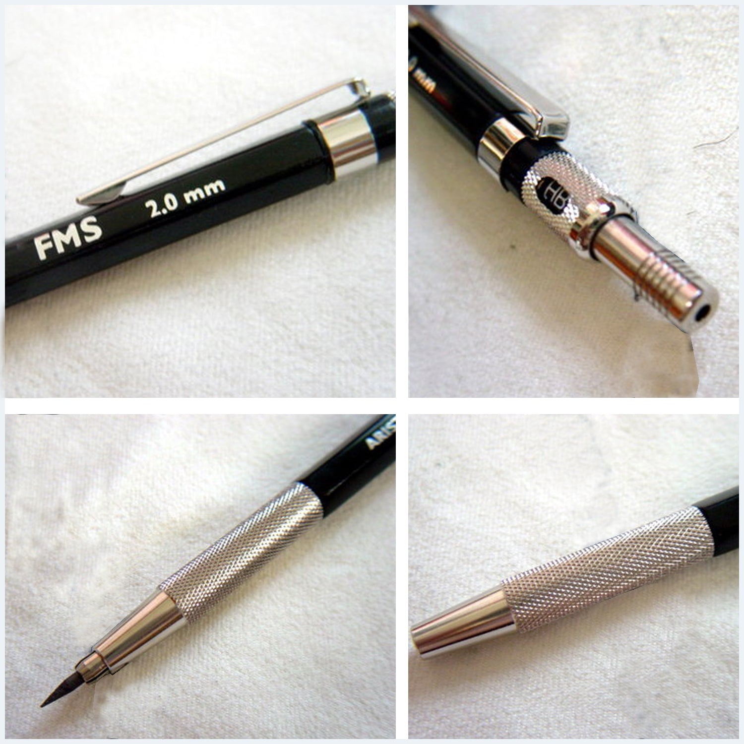 Aristo | Retractable Mechanical Pencil | Matt Black | FMS Series | 2.0mm
