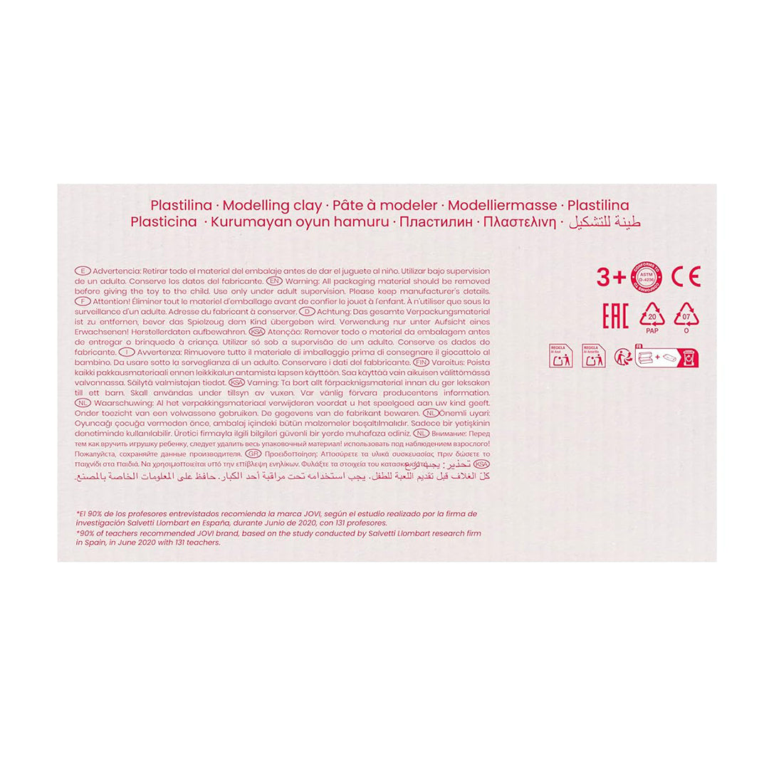 Jovi Plastilina Reusable & Non-Drying Modeling Clay; 30, Light Green