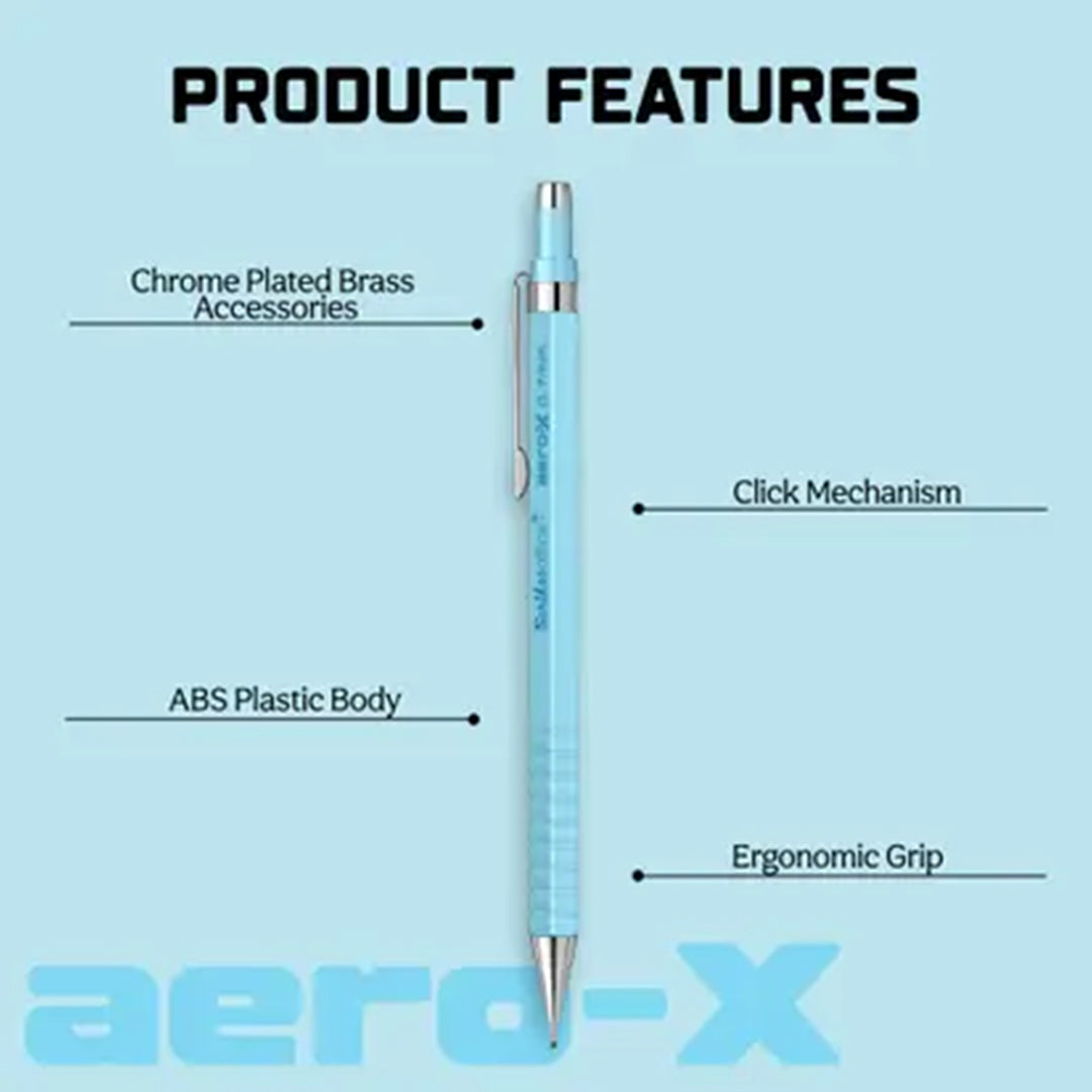 Scrikss | Aero-X | Mechanical Pencil | 0.7mm | Light Blue
