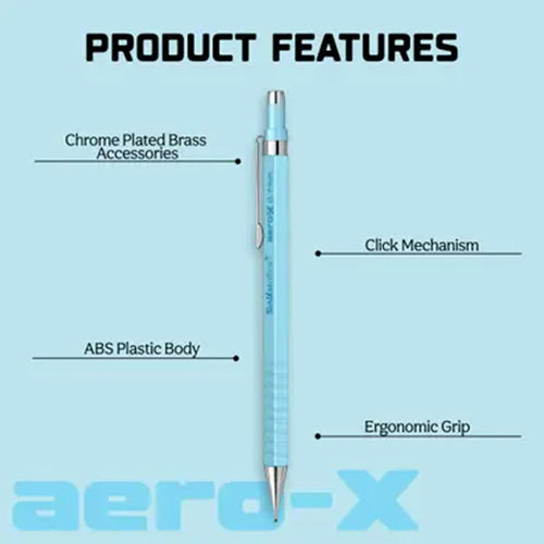 Scrikss | Aero-X | Mechanical Pencil | 0.7mm | Light Blue