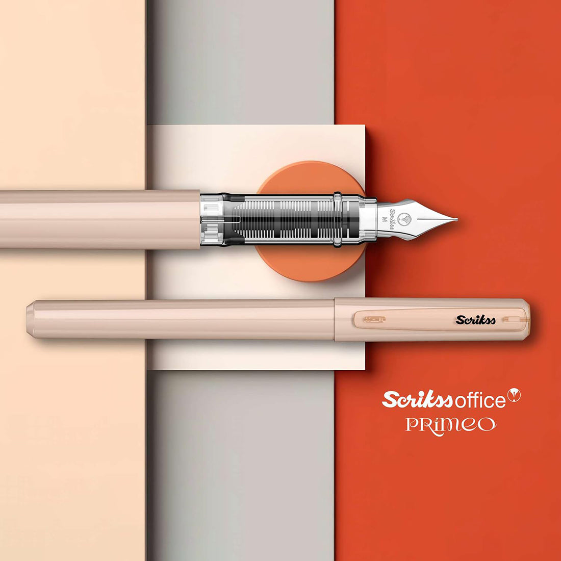 Scrikss | Primeo | Fountain Pen | Latte | Medium Nib