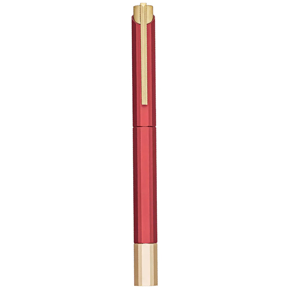 Ystudio Glamour Evolve - Bihex Rollerball Pen | Marsala Red