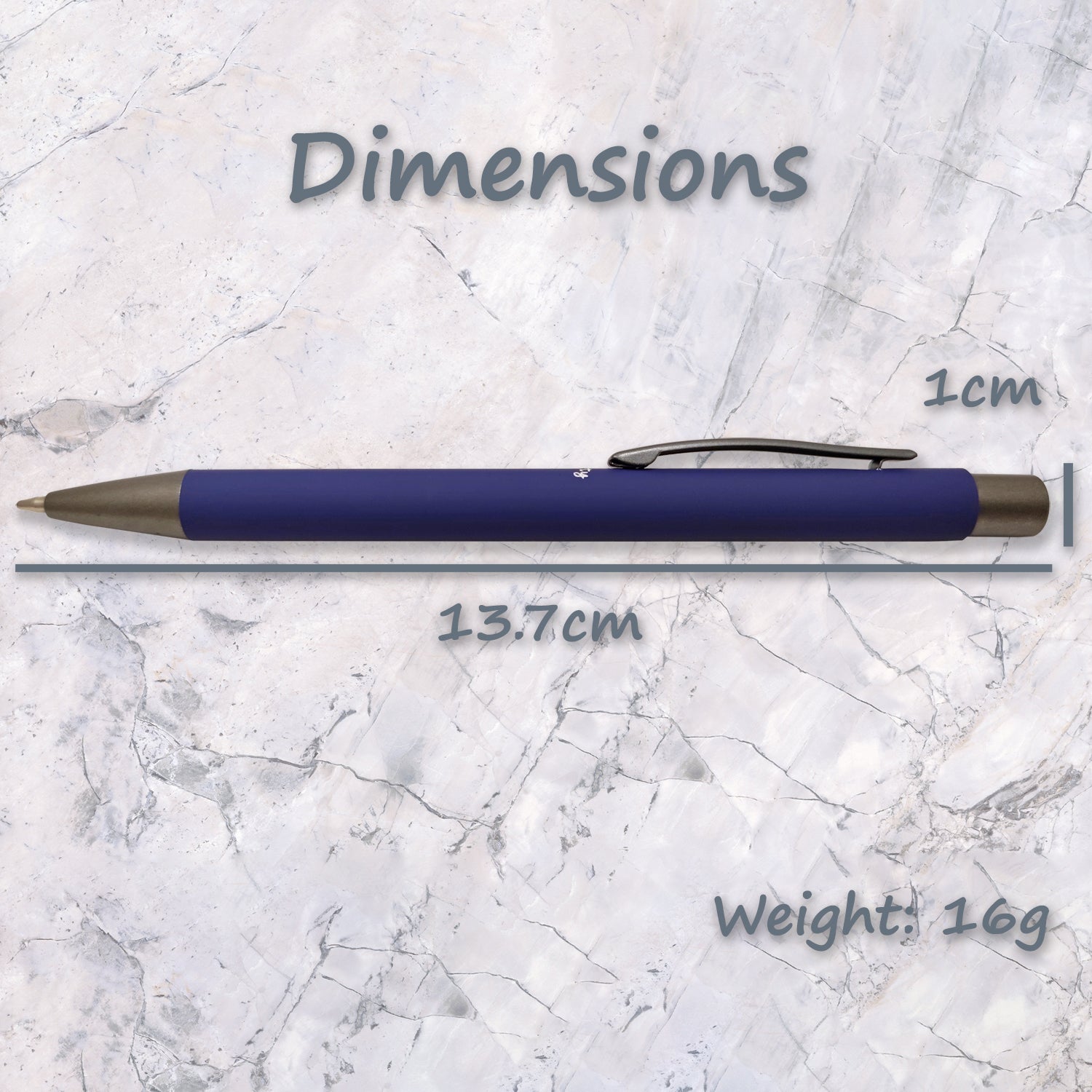 Acuity Ball Point Pen | Soft Matte Finish Metal Body - Blue Ink - It Comes in a Pouch - 50031