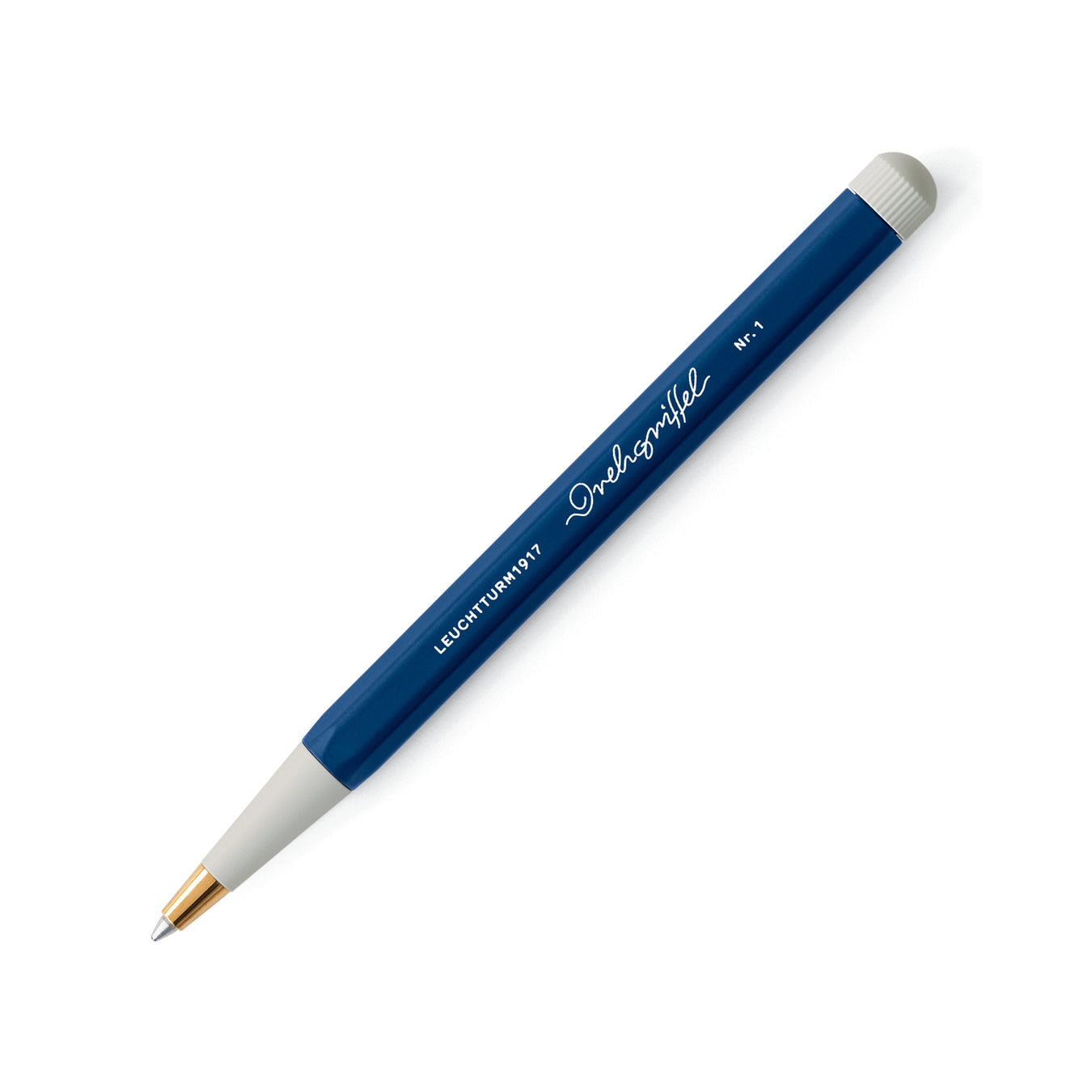 LEUCHTTURM1917 Gel Pen with Document Proof Black Ink | Drehgriffel No. 1 | Navy Blue| Twist Mechanism