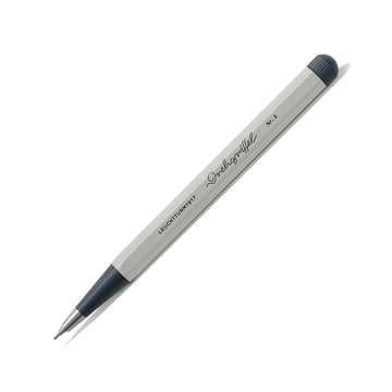 LEUCHTTURM1917 0.7mm Mechanical Clutch Pencil | Graphite HB Lead | Drehgriffel No. 2 | Light Grey | Twist Mechanism
