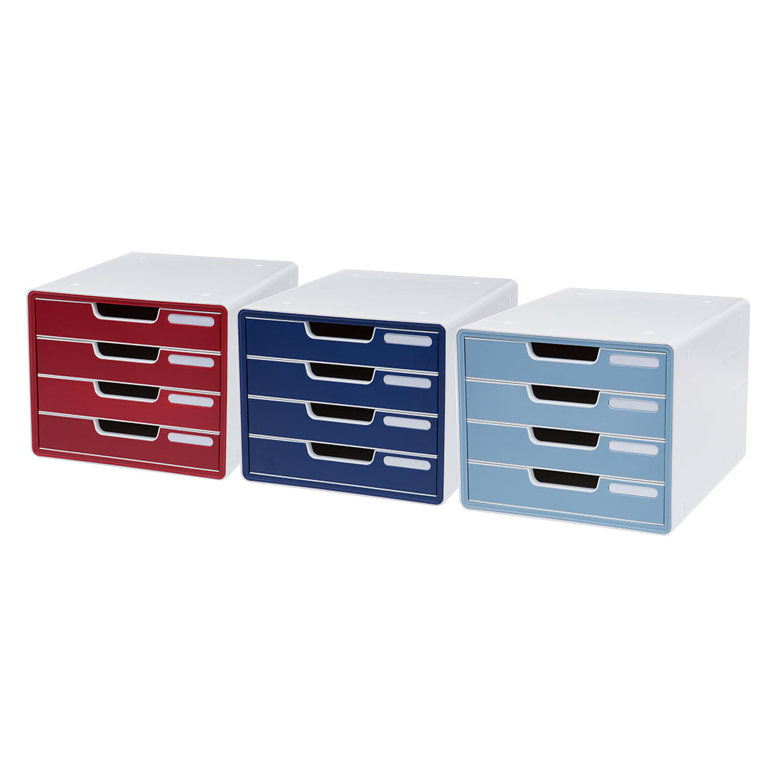 Sysmax | File Cabinet | 4 Drawers | Wine Red|Deluxe Color | For Office School  & Hospital