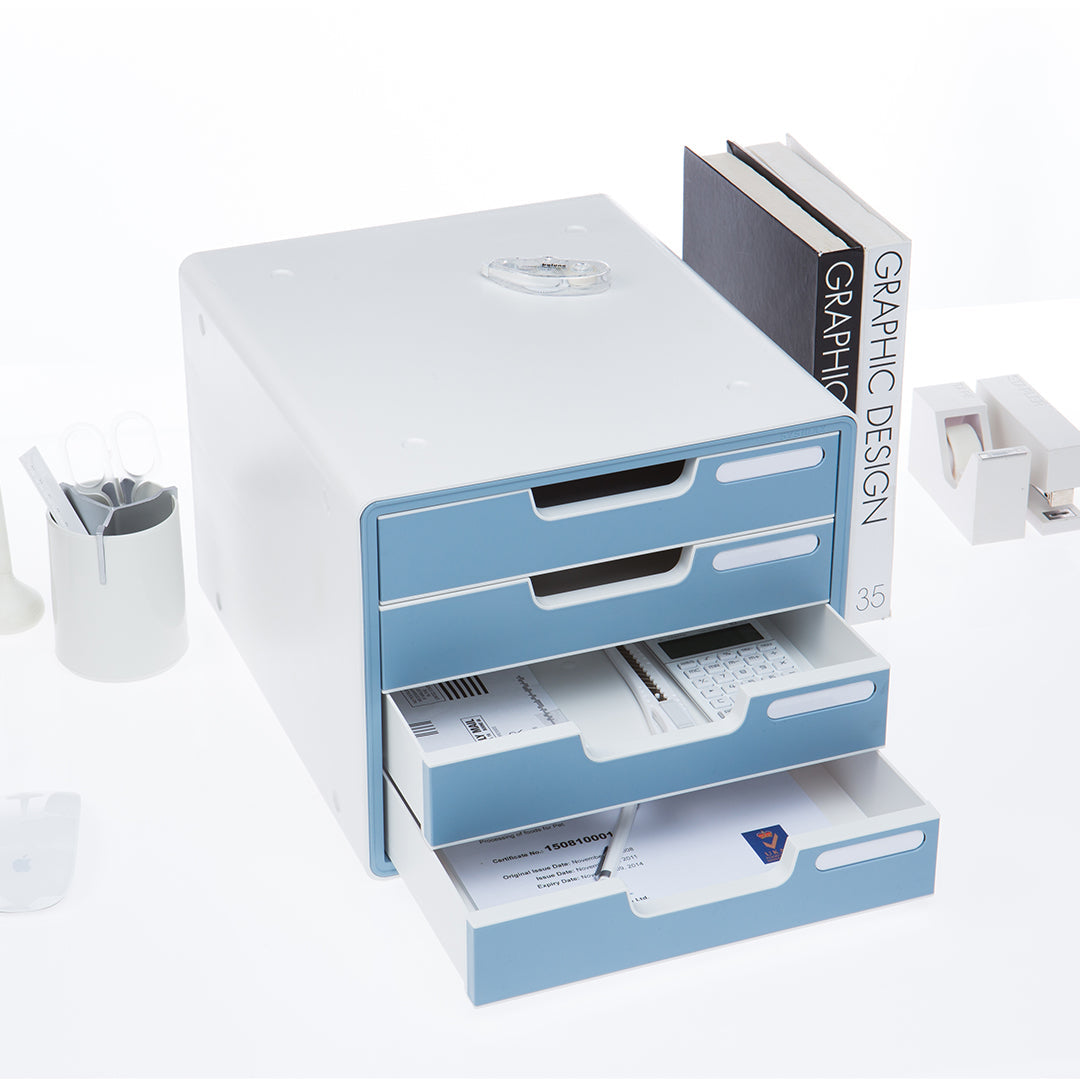 Sysmax | File Cabinet | 4 Drawers | Wine Red|Deluxe Color | For Office School  & Hospital