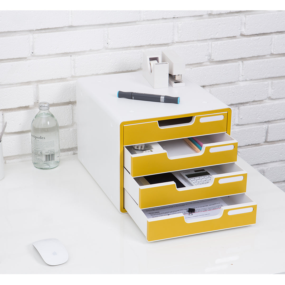 Sysmax | File Cabinet | 4 Drawers | Wine Red|Deluxe Color | For Office School  & Hospital