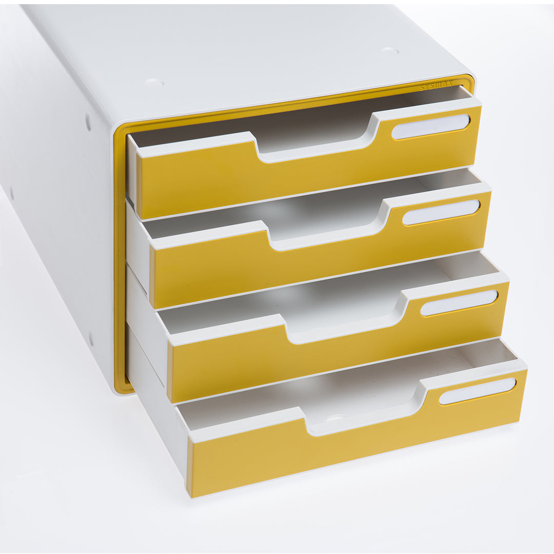 Sysmax | File Cabinet | 4 Drawers | Wine Red|Deluxe Color | For Office School  & Hospital