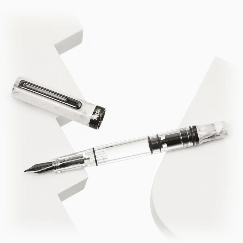 TWSBI ECO Carrara with Onyx Fountain Pen