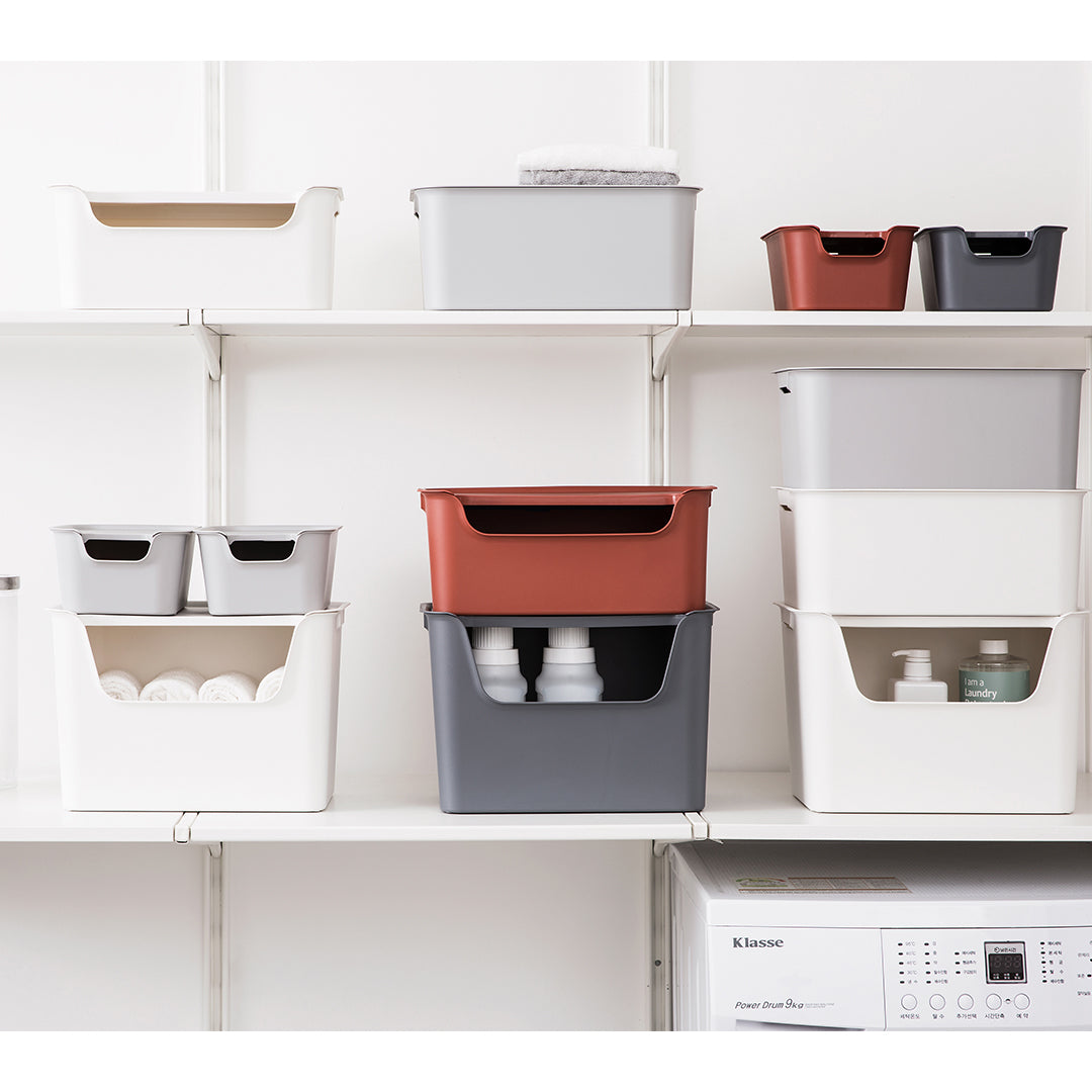 Litem | Multi Utility Storage  Box |Organizer  | 18 liters | Ivory | Living Box | For Office Home & Kitchen