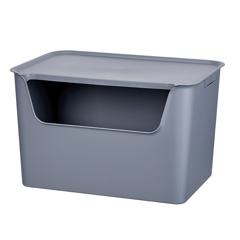 Litem | Multi Utility Storage  Box |Organizer  | 18 liters | Grey | Living Box | For Office Home & Kitchen