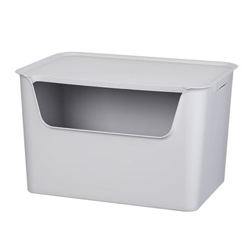Litem | Multi Utility Storage  Box |Organizer  | 18 liters | Cool Grey | Living Box | For Office Home & Kitchen