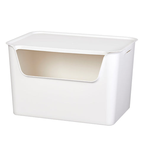 Litem | Multi Utility Storage  Box |Organizer  | 18 liters | Ivory | Living Box | For Office Home & Kitchen