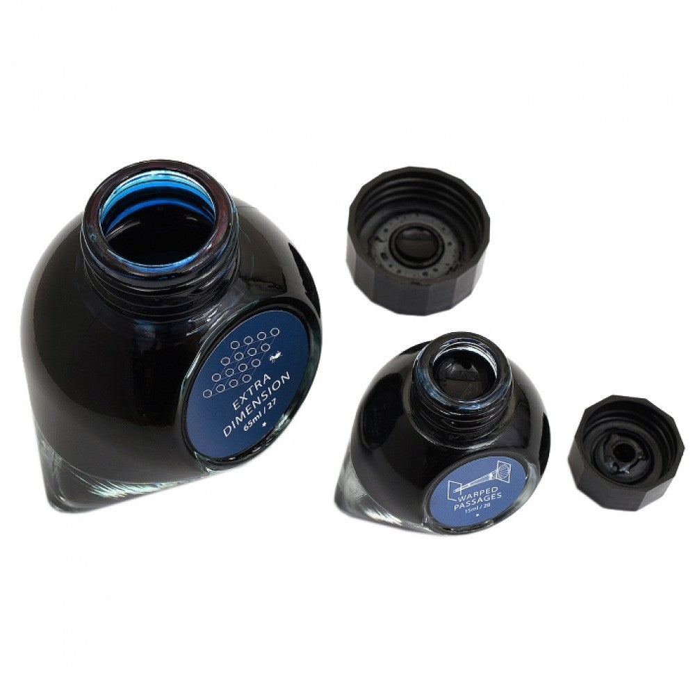 Colorverse | Multiverse Series | Season 3 | Fountain Pen Ink | Extra Dimension | Dark Blue | 65ml and 15ml | 2 Bottle Set - penpencilink