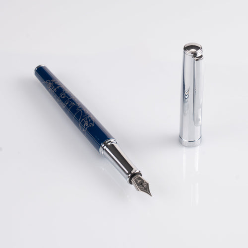 Horner | Terra | Fountain Pen | Blue Chrome