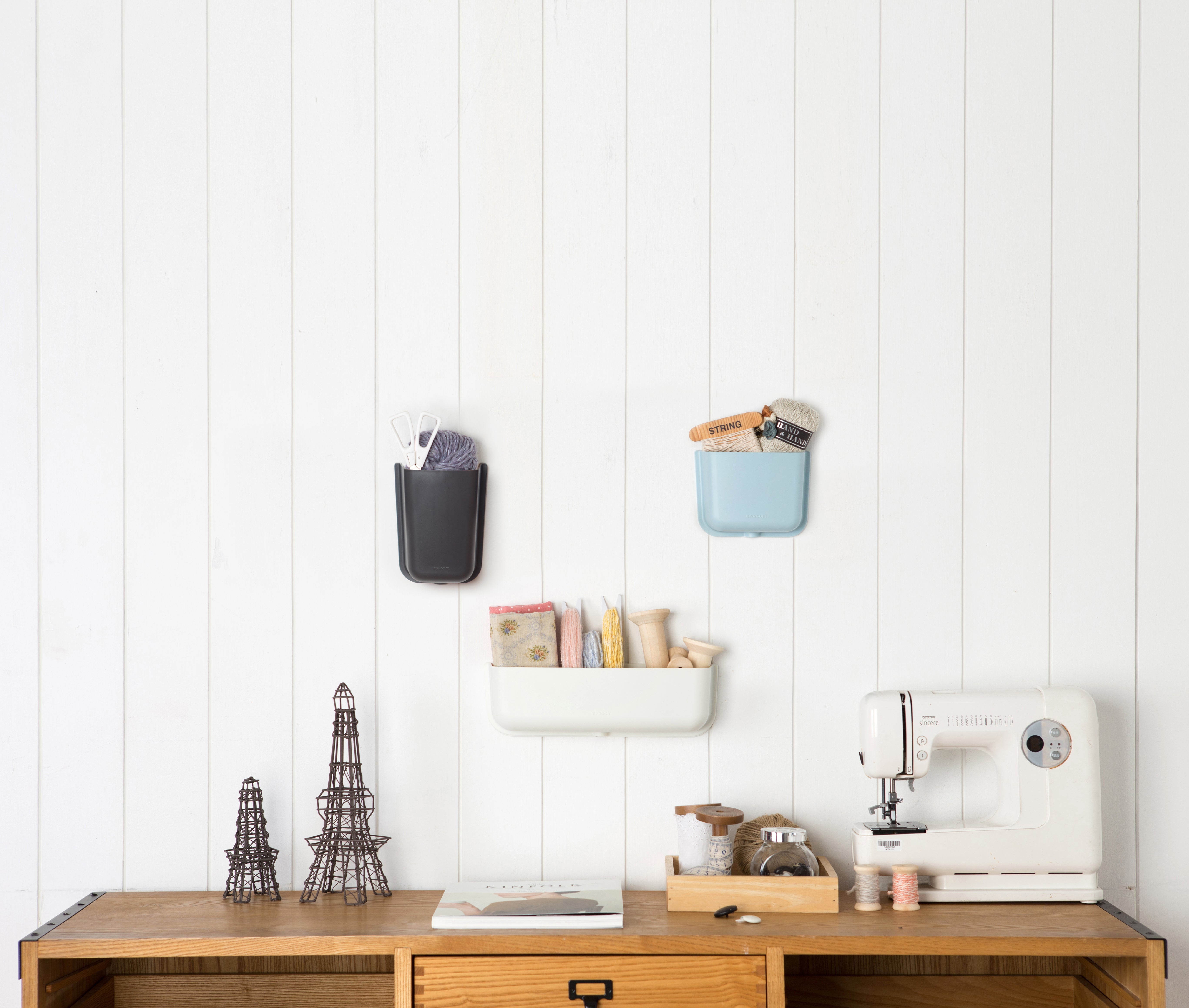 Litem | Wall Mounted | Organizer |  Dark Grey | Myroom | For Office  Home & Kitchen