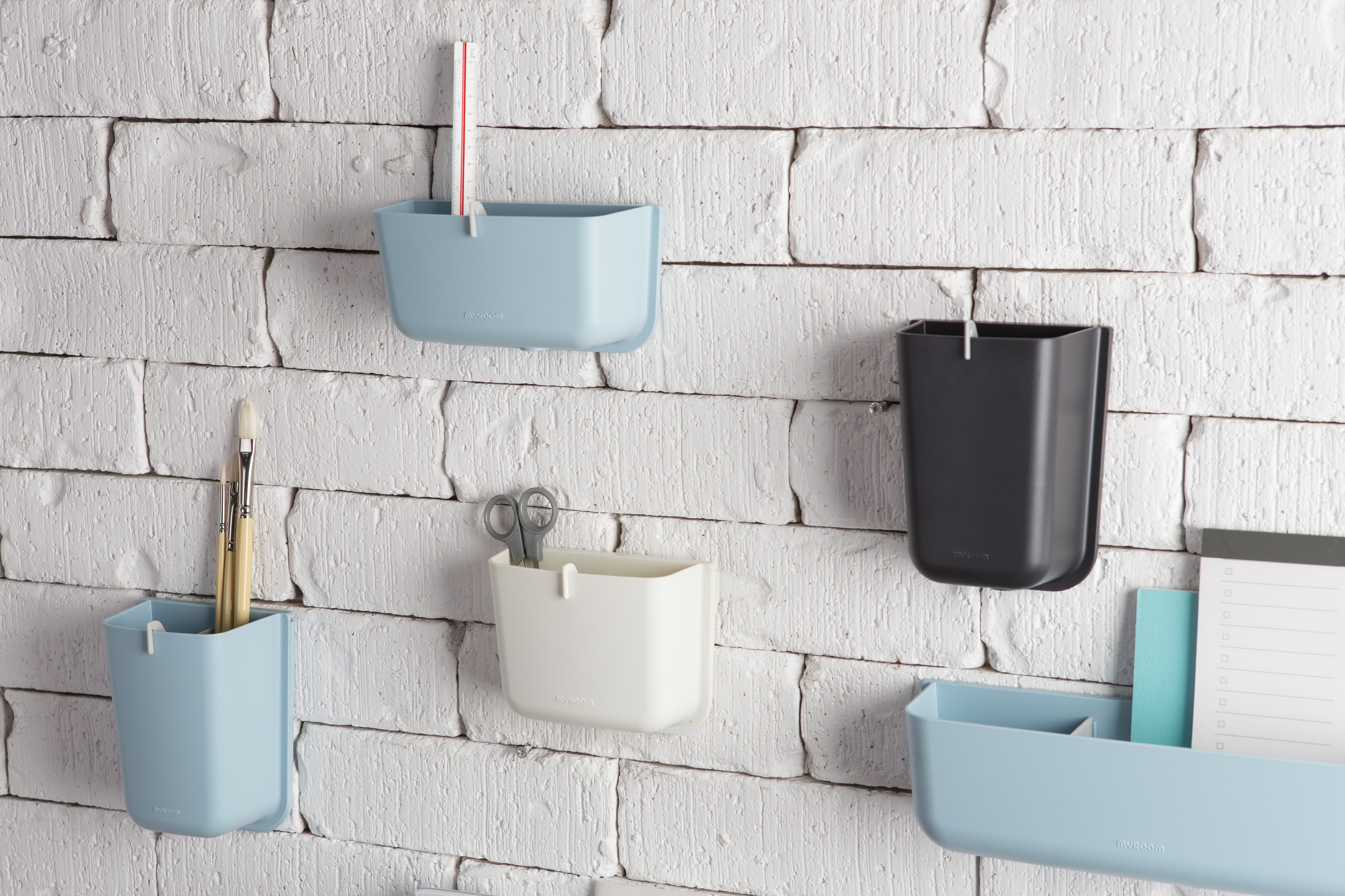 Litem | Wall Mounted | Organizer |  Dark Grey | Myroom | For Office  Home & Kitchen