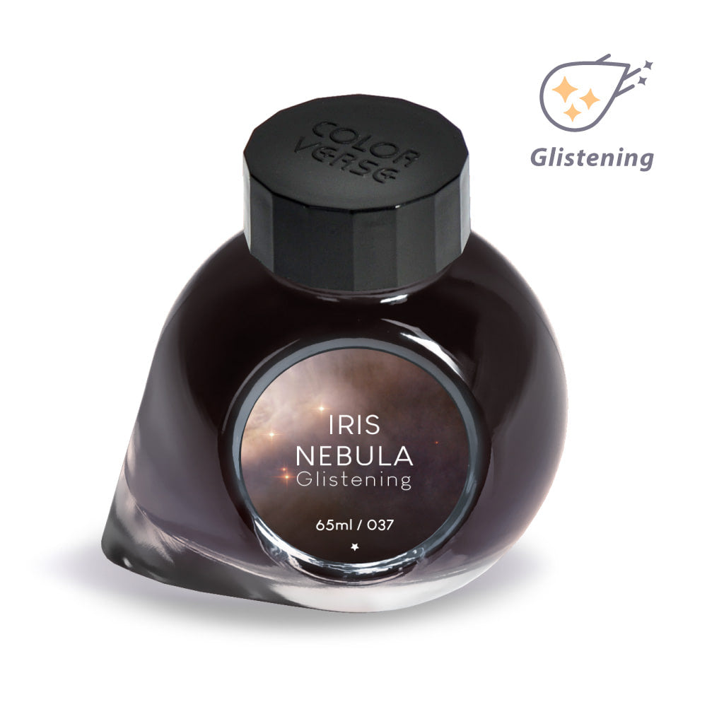 Colorverse | Gray | Fountain Pen Bottled Ink | Project ink | Iris Nebula Glistening- 65ml.