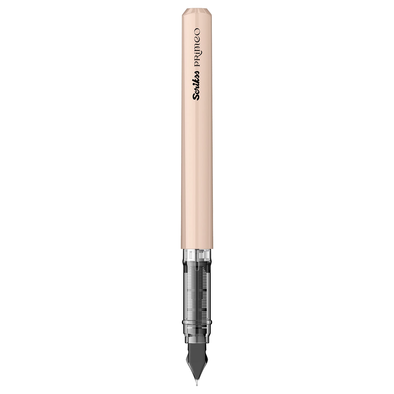 Scrikss Primeo Medium Nib Fountain Pen Set of 2 - Comes with a Cartridge - Stainless Steel Nib & ABS Body - Kiwi & Latte