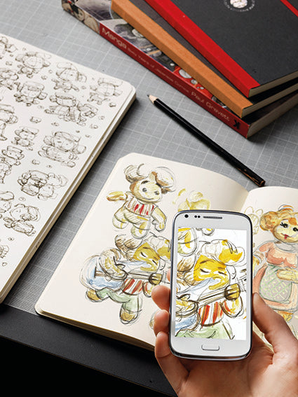 Flexbook | Blank | Medium A5 Size Sketchbook | Red | Flex Global Sketchbook
