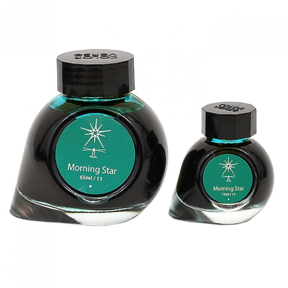 Colorverse Ink | Spaceward Series | Morning Star | Turquoise | 65ml & 15ml | 2 Bottle Set - penpencilink