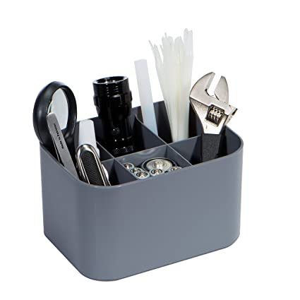 Litem | Organiser| 6 Compartments | Grey | My Room | Multi Cube | For Office  Home & Kitchen