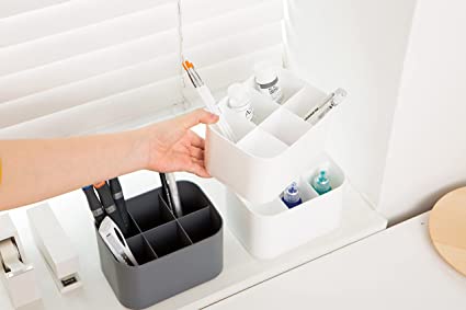 Litem | Organiser| 6 Compartments | Grey | My Room | Multi Cube | For Office  Home & Kitchen