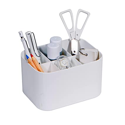 Litem | Organiser| 6 Compartments | White | My Room | Multi Cube | For Office  Home & Kitchen