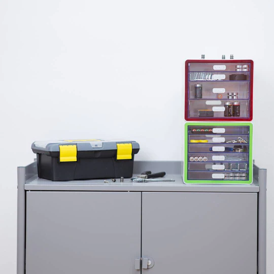 Litem | Multi Utility Storage Cabinet | 5 Drawers | Organiser |Green | My Room | For Office & Home