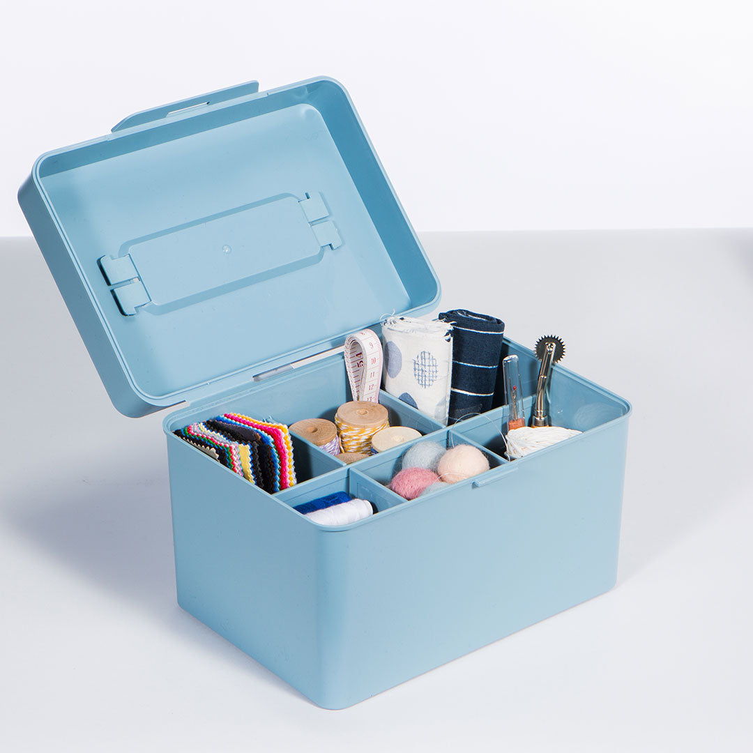 Litem | Multi Utility Storage Box With Lid | Orgnaizer | Grey | My Cube | For Office & Home