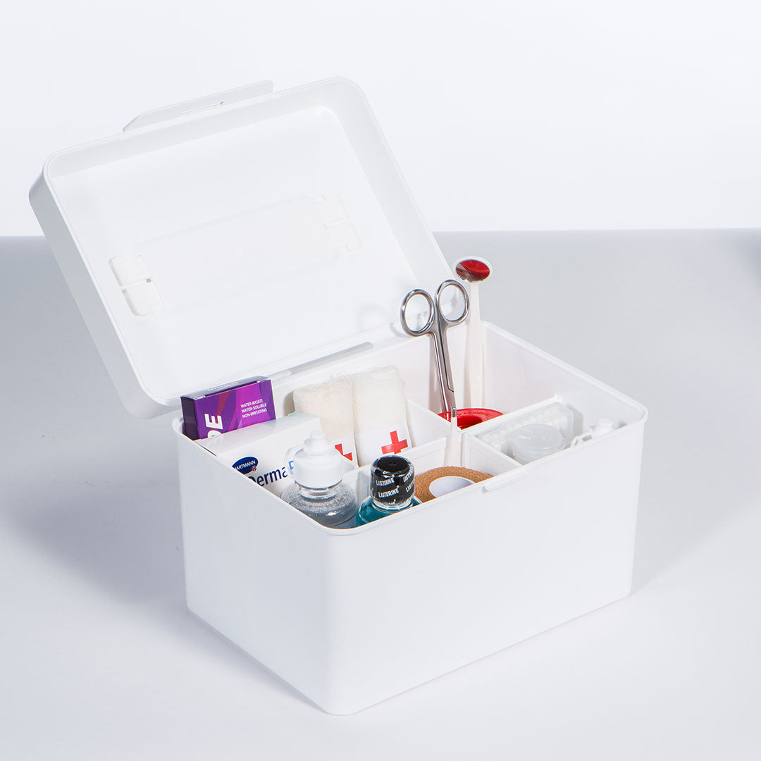 Litem | Multi Utility Storage Box With Lid | Orgnaizer | Grey | My Cube | For Office & Home